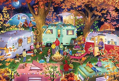 Fall Campers 100 Piece Puzzle by Vermont Christmas Company - 19