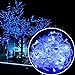 Autolizer 100 LED Blue Fairy String Lights Lamp for Xmas Tree Holiday Wedding Party Decoration Halloween Showcase Displays Restaurant or Bar and Home Garden - Control up to 8 Modes