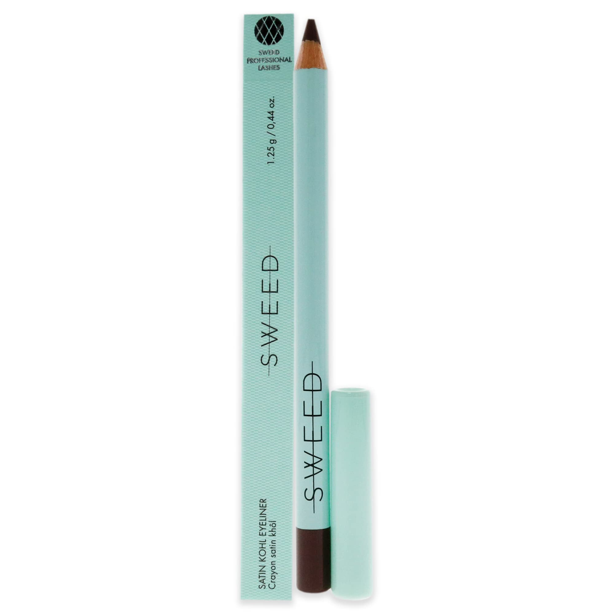 Sweed Satin Kohl Ultra Creamy Dusty Brown Eyeliner - Waterproof and Long Wearing Eye Pencil with Intense Colour