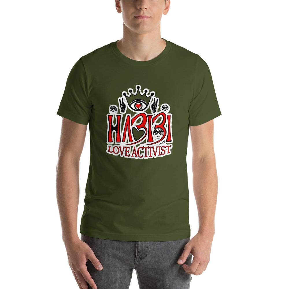 Habibi ... Short-Sleeve Olive T-Shirt Green Love Men Activist