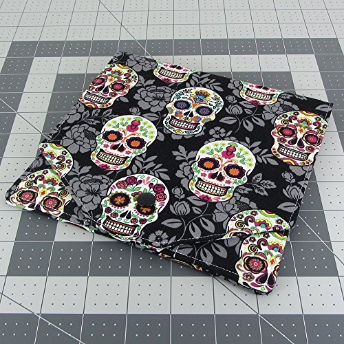 Sugar Skull Fabric Crochet Hook Case - Keeps Hooks Organized - Perfect Hook Holder For At Home Or Travel!