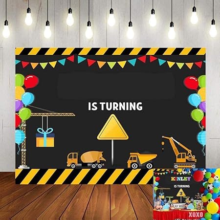 Hd Personnaliser Construction Theme Photographie Decors Camion Benne Anniversaire Photo Fond Gateau Table Garcon D Anniversaire Decorations Polyester 7x5ft Banniere De Fete Amazon Fr Photo Camescopes