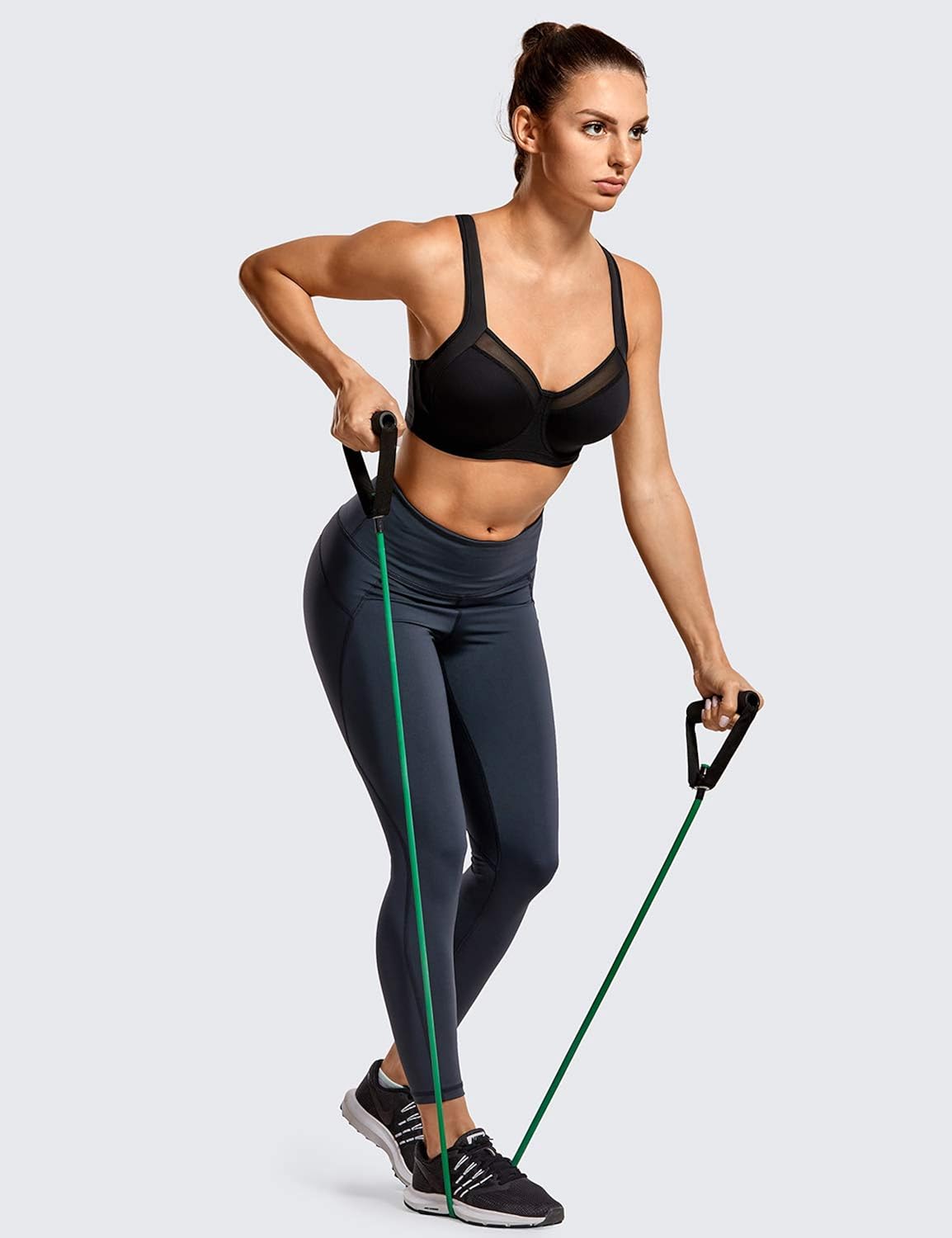 SYROKAN Women's High Impact Workout Running Powerback Support Underwire Sports Bra at  Women’s Clothing store