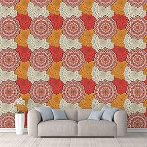 Wall Mural Beautiful Pattern Colorful Texture Removable Self-Adhesive Large Wallpaper - 66x96 inches