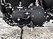 Frenshion Compatible for Motorcycle CNC Chain Inspection Cover Guard Chrome Skull Protect For Harley Davidson Sportster XL 883 1200 2014 2015 2016 Black