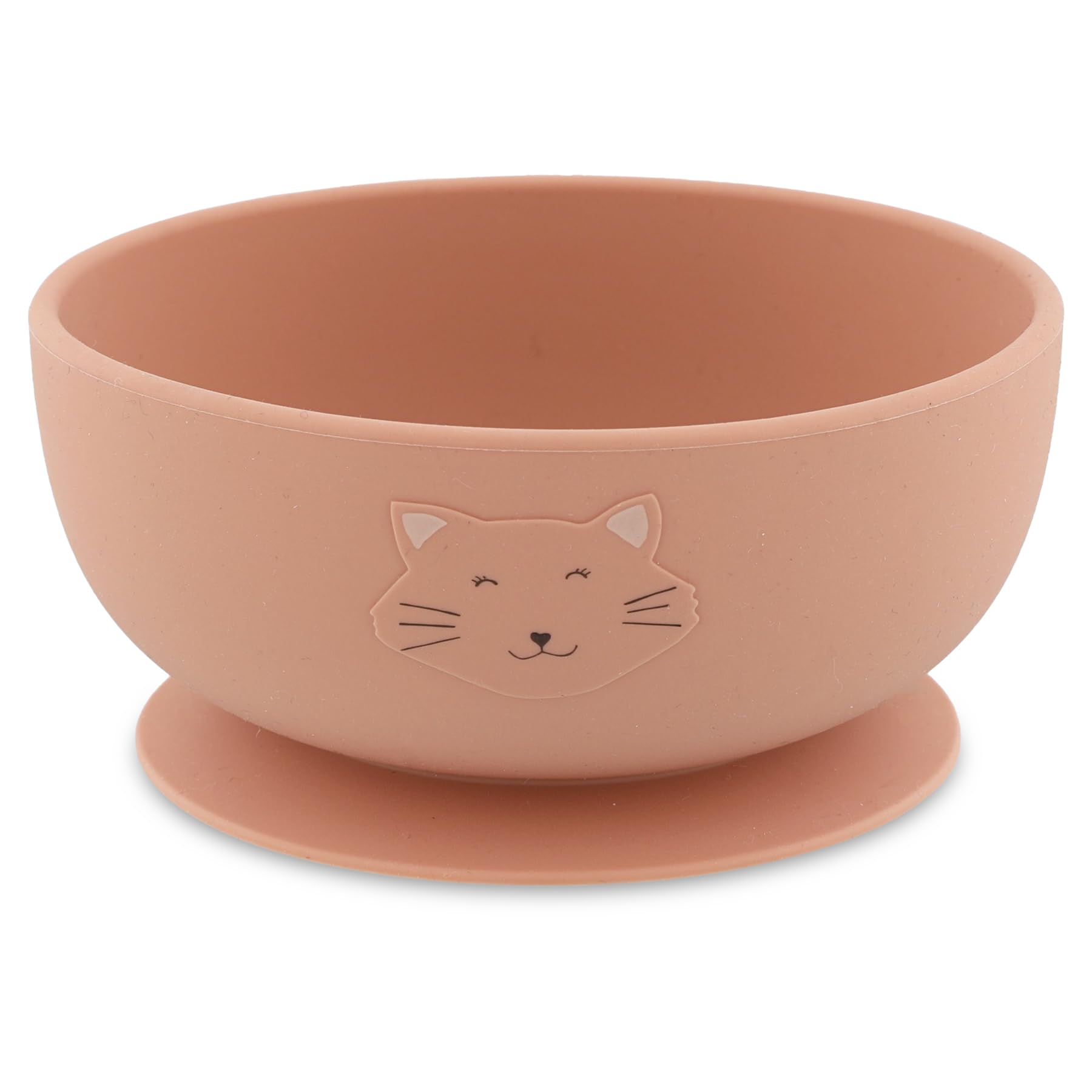 Trixie Silicone Bowl with Suction Mrs. Cat - Non-Slip Baby Feeding Bowl - Strong Suction Base for Mess-Free Meals - Soft, Durable, and Easy to Clean - Perfect for Baby-Led Weaning & Toddlers