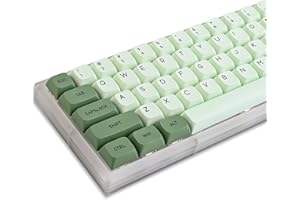 Ussixchare Matcha Keycaps PBT 122-Key Green Gaming keycaps Set XDA Profile Japanese keycaps Dye-Sub ANSI Layout for Cherry MX