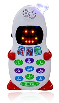 Planet of Toys Aptitude Learner Toy Phone Teaches Alphabets Numbers
