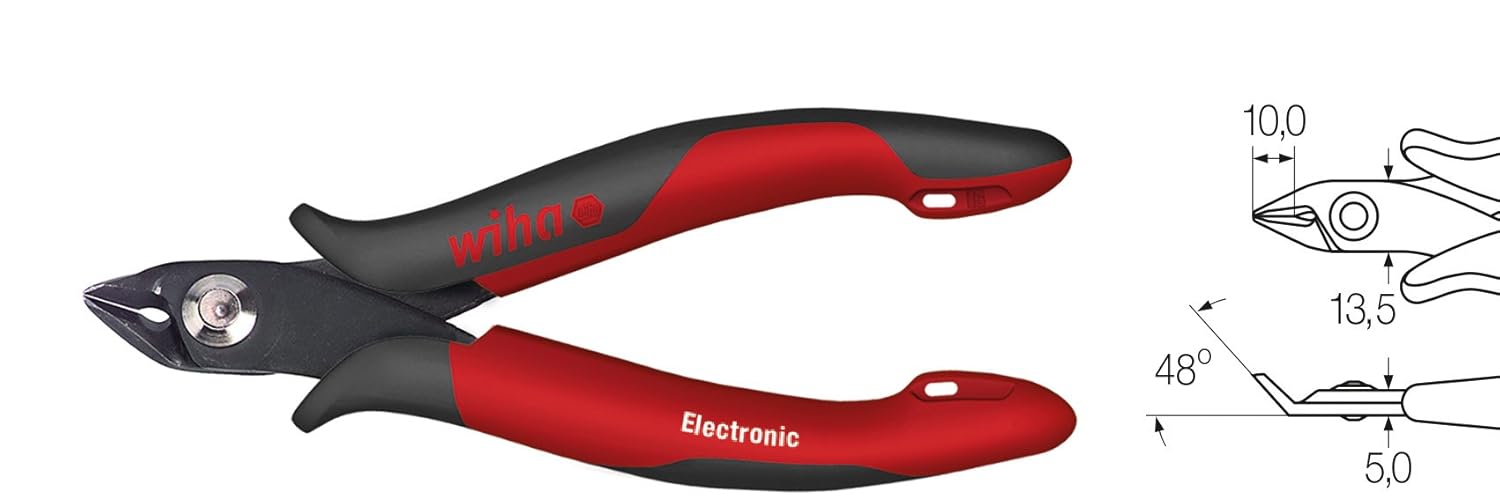 [PDF] Download Wiha Electronic Schrágschneider mit breitem, spitzem Kopf / isolierte Zange mit 48° abgewinkelter Schneide ohne Wate, inkl. Á–ffnungsfeder / 138 mm Kostenlos