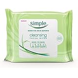 Simple Kind To Skin Cleansing Facial Wipes, 25 Count (Pack of 2)