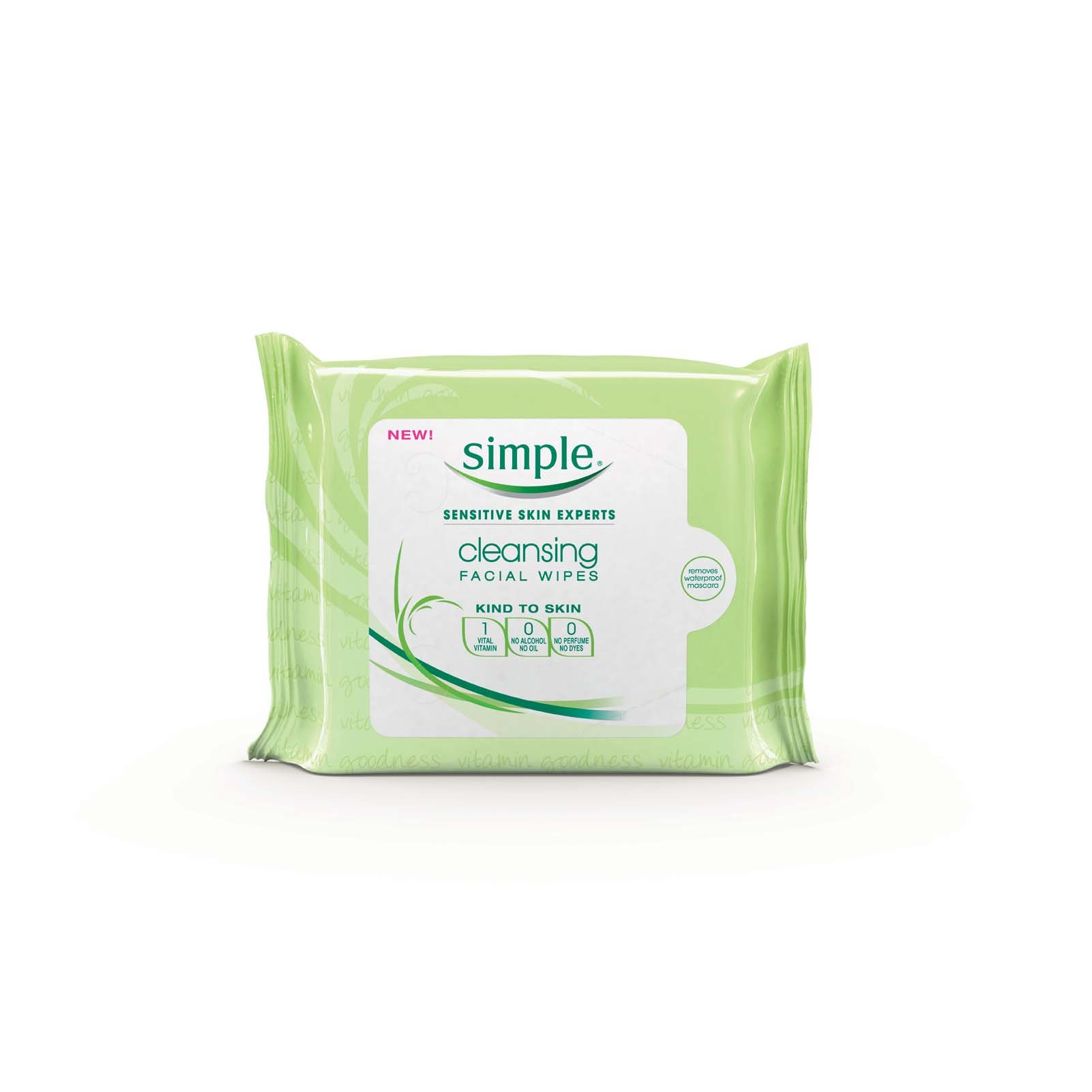 Simple Exfoliating Wipes, 25 Count (Pack of 2) Beauty