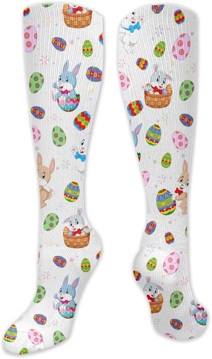 Easter Rabbits And Eggs Customized Socks For Women And Men