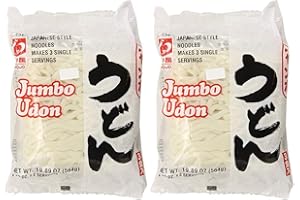 明星 Myojo Jumbo Udon Noodles, No Soup, 19.89 Ounce (Pack of 2)