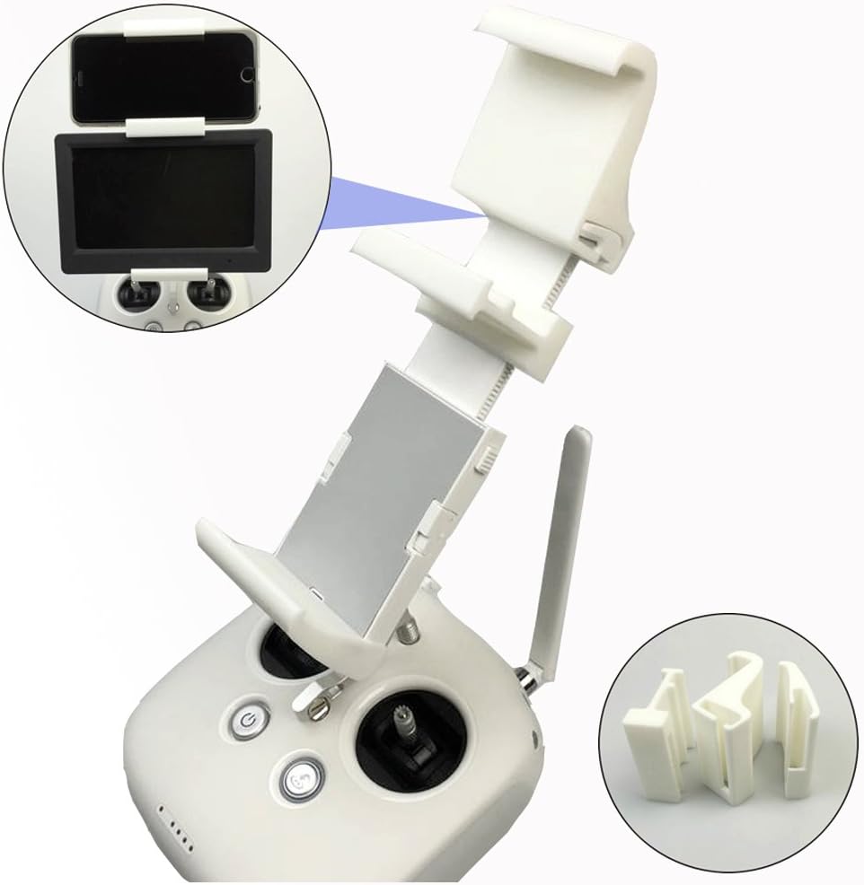 Eagle Visible 7in HDMI Monitor & Cellphone Holder Dual Screen Bracket Double Monitor Support for DJI Phantom 3/4 Inspire Remote Controller
