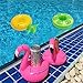 Kingswell Inflatable Drink Holder Float Coaster, 12 Pack Flamingo Inflatable Pool Party Swimming Floatation Toy for Kids and Adults- Pink