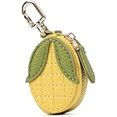 Cute Fruit Coin Purse Bag Charm,Mini Leather Coin Change Purse & Pouch Holder Keychain Charm for Handbag Tote Wallet Airtag Accessories,Kawaii Fruit Bag Charms for Girl Women Corn