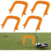 Align Putting Gates Practice Set for Providing Alignment &amp; Accuracy Assistance, Golf Putting Practice Aid, Alignment Tool, Golf Putting Mat Trainer for Use on The Green, 60mm W Orange