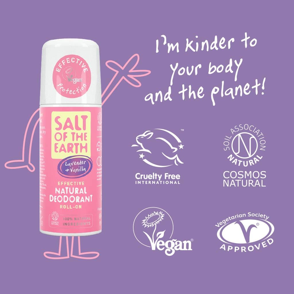 Salt of the Earth, Natural Deodorant Roll On, Lavender & Vanilla, Vegan Formula with Effective Long-Lasting Protection - Image 5