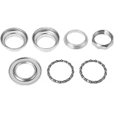 LT Easiyl 1 Set 25.4mm 1 Inch Bicycle Headset Threaded Mountain Headset Sealed Bearings for Mountain Bike