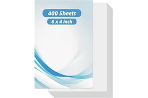 CYEAH 400 Sheets White Card Stock, Blank White Cardstock Paper 4x6 in, 250GSM Heavyweight CardStock Card Paper for Card Makin