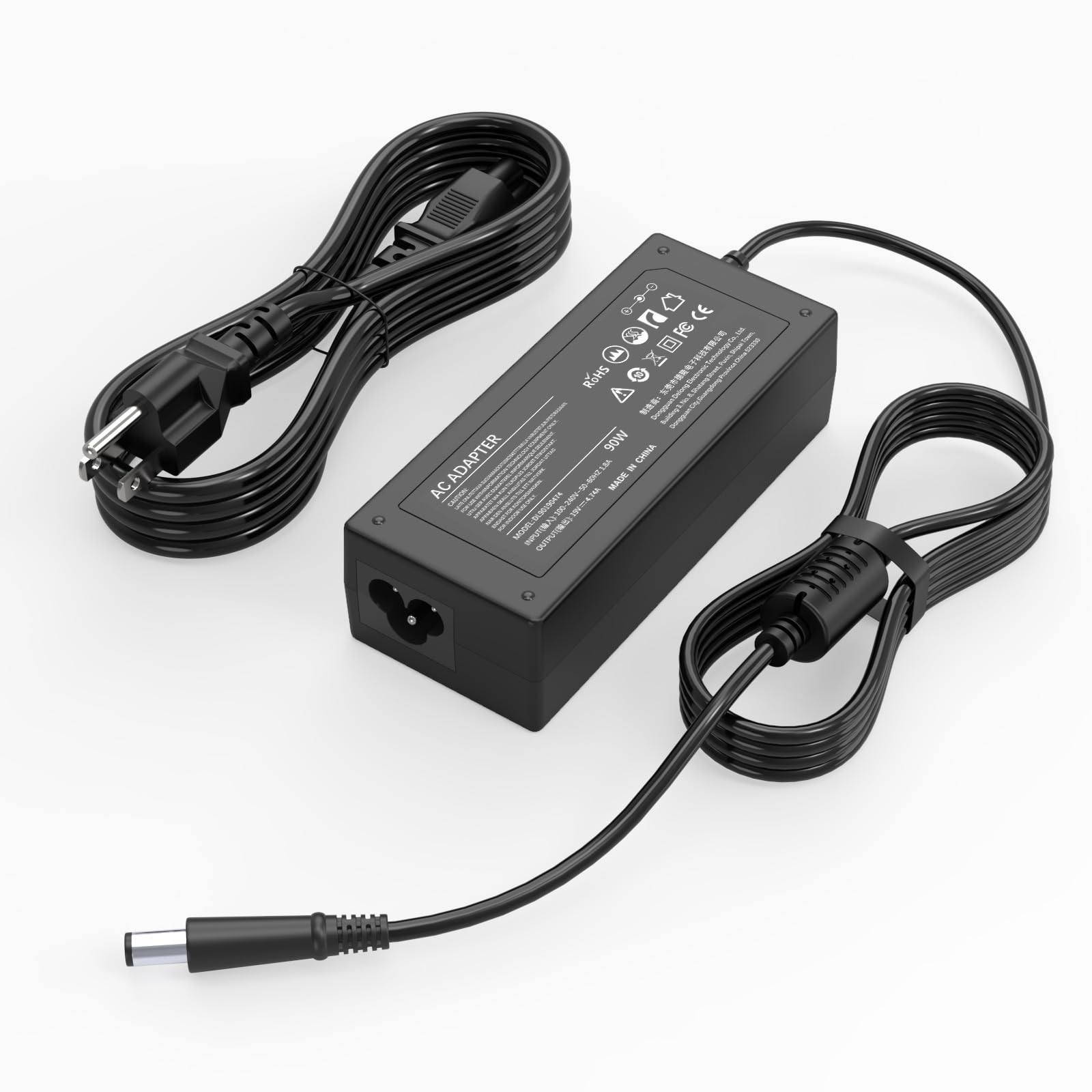 Photo 1 of 90W Power Cord Compatible with HP All-in-One Desktop PC 18'' 19'' 20" 21" 22" 23" 24" 27", 18-5110, 19-2304, 20-B010, 21-B0024, 22-B016, 24-DD, 24-DF, 24-DP, 24-CB, 22-DD, 22DF Series Power Adapter