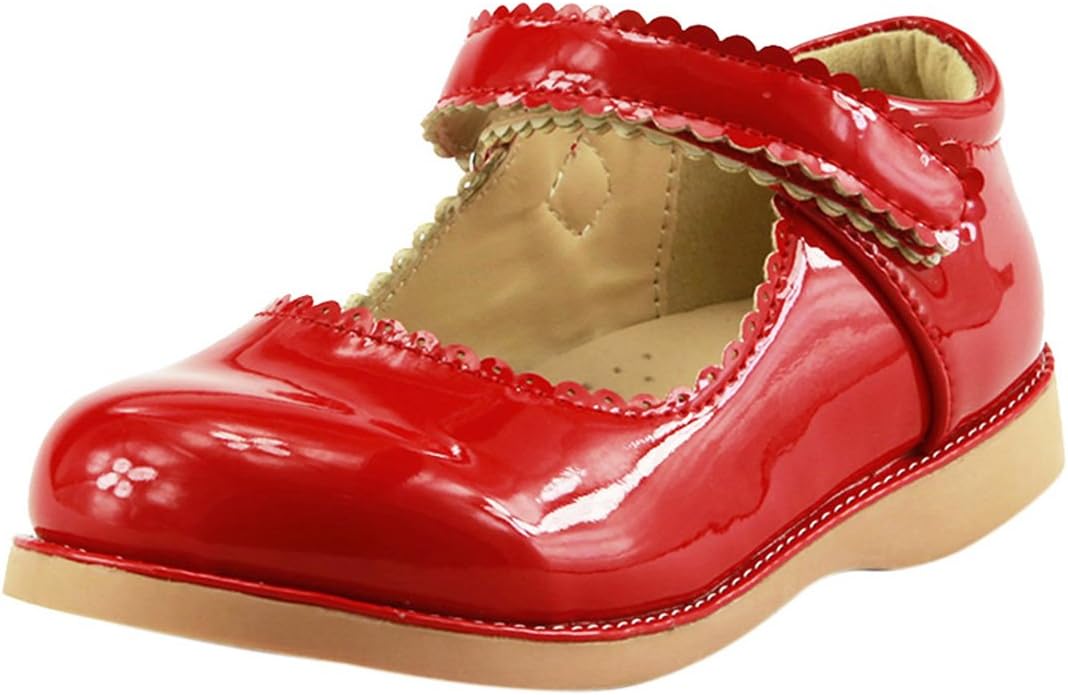 The Doll Maker Girl's Mary Jane Flat for Toddler/Little Kid School Dress Shoes