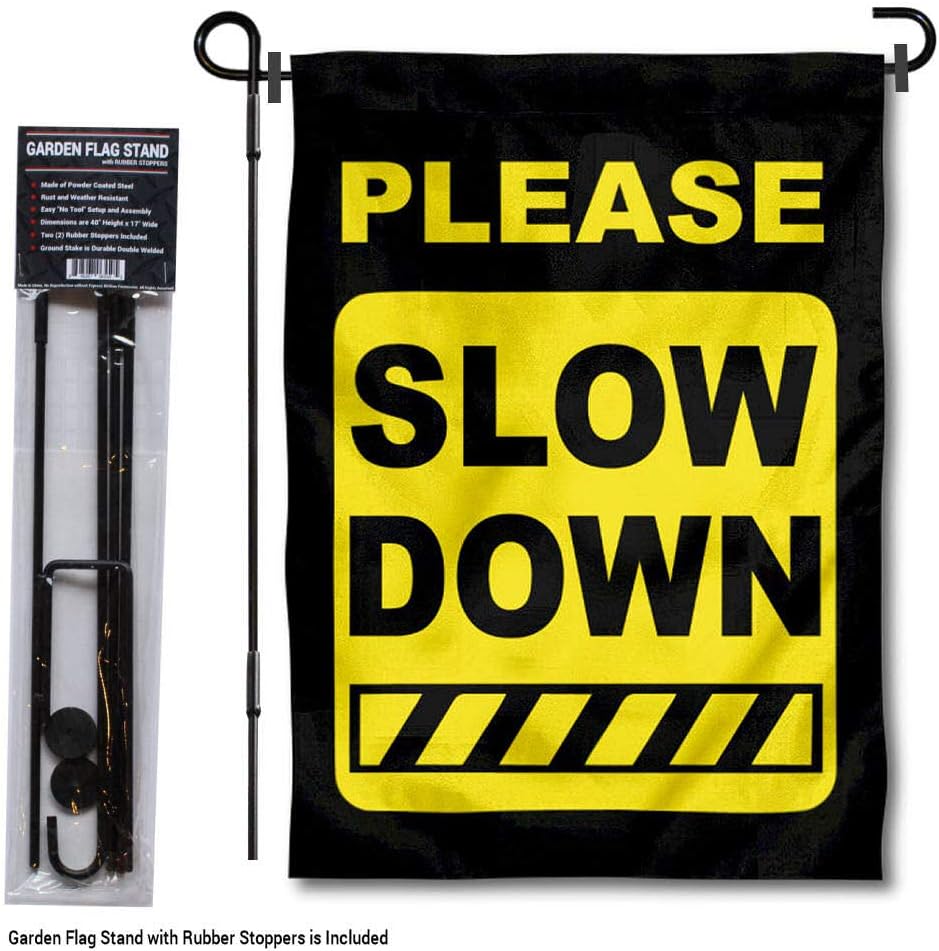Amazon Com College Flags Banners Co Please Slow Down Speeding