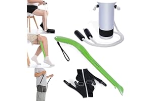 Fanwer Sock aid device for seniors & Shoe Horn - Easy on, Easy Off socks, Hip Replacement Surgery Kit with Pants Assist for E