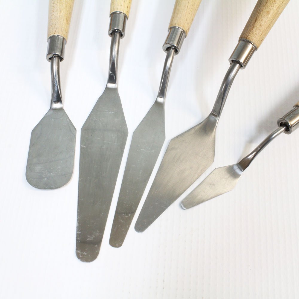 Mont Marte Studio Palette Knife Set, 5 Piece. Selection of Different