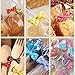 200 Pcs Assorted Colors Bow Tie Twist Ties for Cake Pops Sealing Cello Bags Lollipop Gifts Packgae
