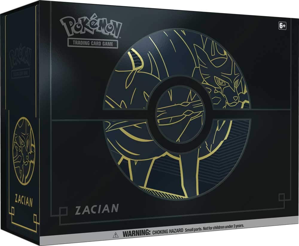 View 1 of Pokemon POK82743 Pokemon TCG: Sword & Shield Elite Trainer Box Plus Zacian/Zamazenta (one at Random), Mixed Colours