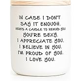 Valentines Day Gifts for Her Him, Romantic Anniversary Wedding Birthday Galentines Valentines Gifts for Girlfriend Wife, Anniversary Candle Gift for Women - Long Lasting Lavender Candle 7 Oz