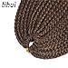 Lihui Crochet Hair For Black Women Crochet Braids Box Braids Crochet Hair 7Pcs/lot Crochet Box Braids Pre Looped Goddess Box Braids Braiding Hair Extensions(24Inches,1B/30 Color)