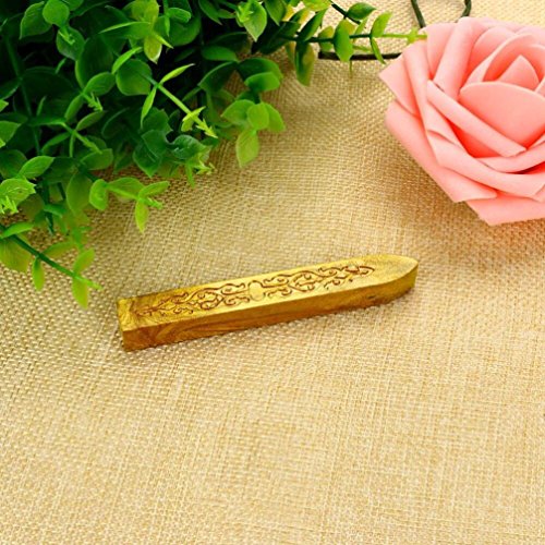 Gotd 5PCS Vintage Sealing Seal Wax Sticks Wicks For Postage Letter,for decorating envelopes, parcels, invitations, postcards, greeting cards, etc. (Gold) - Thumbnail 2