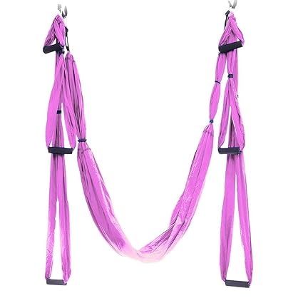 Amazon.com: Hamaca de yoga de doble color antigravedad, para ...