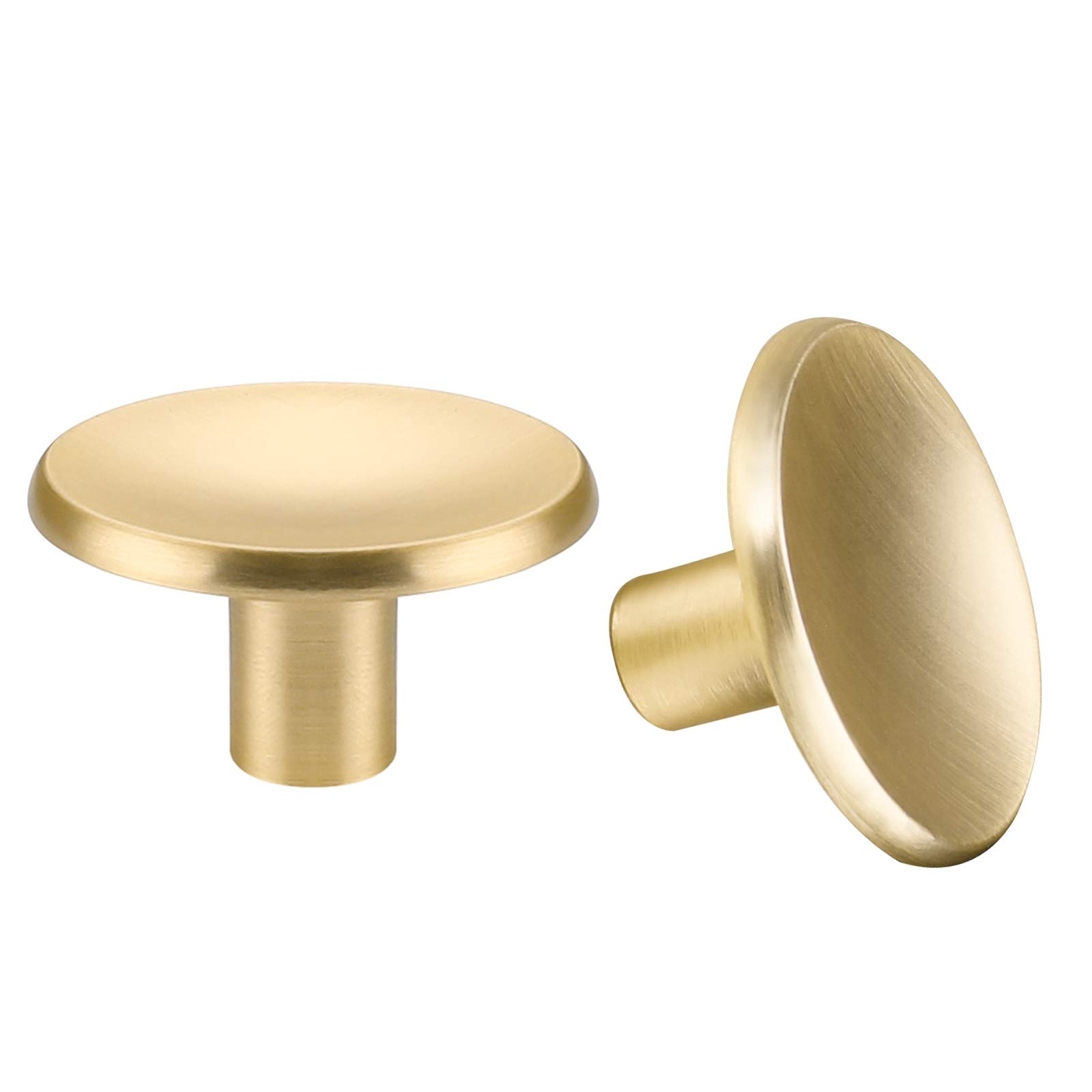 Lontan 20 Pack Gold Drawer & Door Knobs for Kitchen, Wardrobe & Cupboard Cabinets