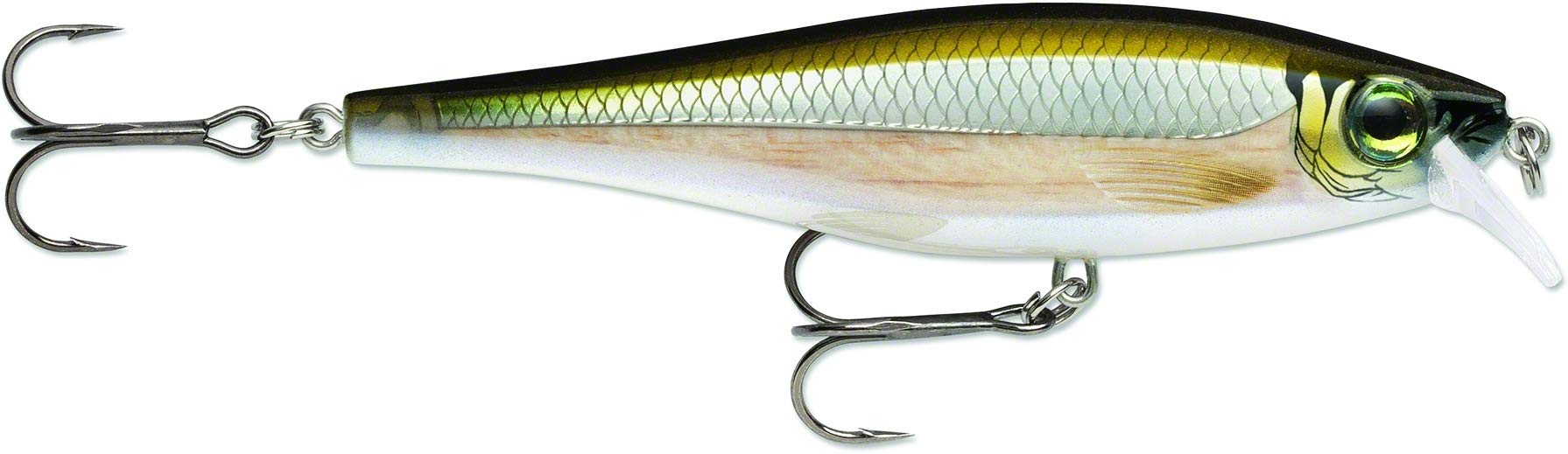Rapala BX Minnow Lure with Two No. 6 Hooks, 0.6-1.2 m Swimming Depth, 7 cm Size, Smelt