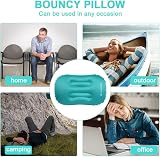 Flintronic 2Pack Inflatable Camping Pillow Neck Lumbar Support Ultralight Blue view 7
