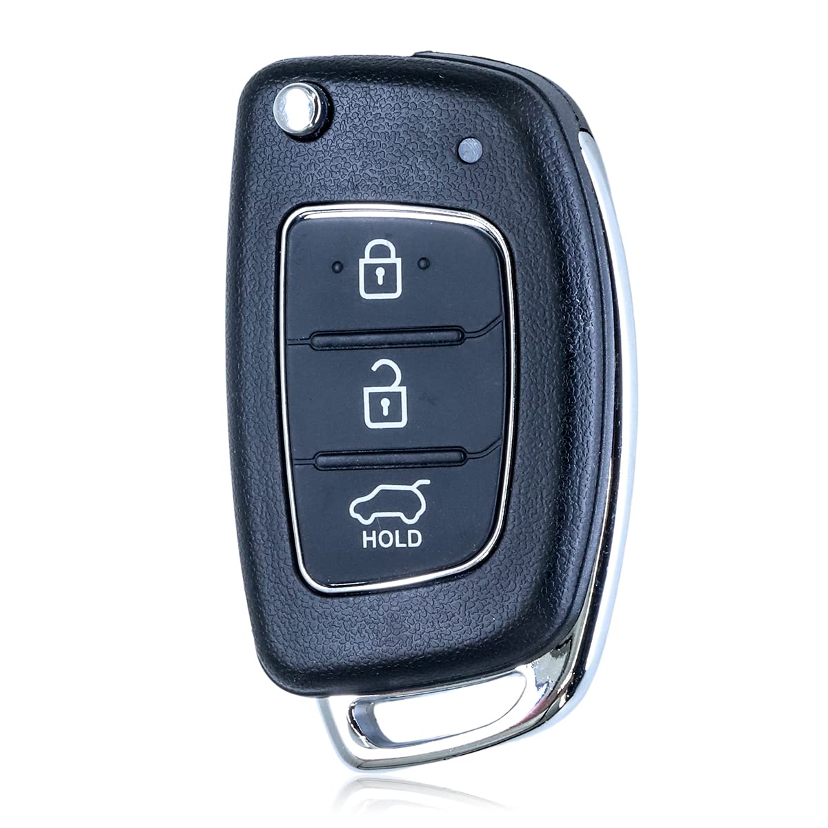 3 Button Replacement Remote Flip Key Fob Case Shell Fix For Compatible with Hyundai Santa ix45 ix35 i20 Santa Fe