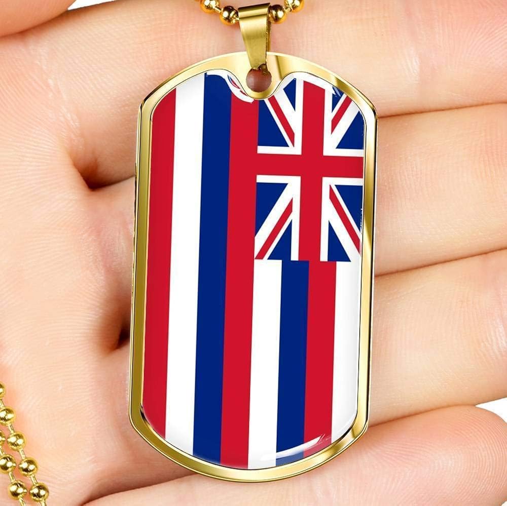 Jewelry Hawaii Flag Handmade Pendant 