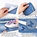 Iron On Denim Patches for Clothing Jeans, 12Pcs No-Sew Denim Patches Assorted Cotton Jeans Repair Kit,Great for DIY Sew on Patch for Jeans, with 3 Assorted Colors (4.9
