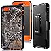 iphone 6s Plus Holster Case,Auker 3 in 1 Shockproof Heavy Duty Defender Camo Series Drop Scratch Resistant TPU Rubber Built-in Screen Protector Hybrid Rugged Case with Belt Clip for iphone 6+(Xtra)
