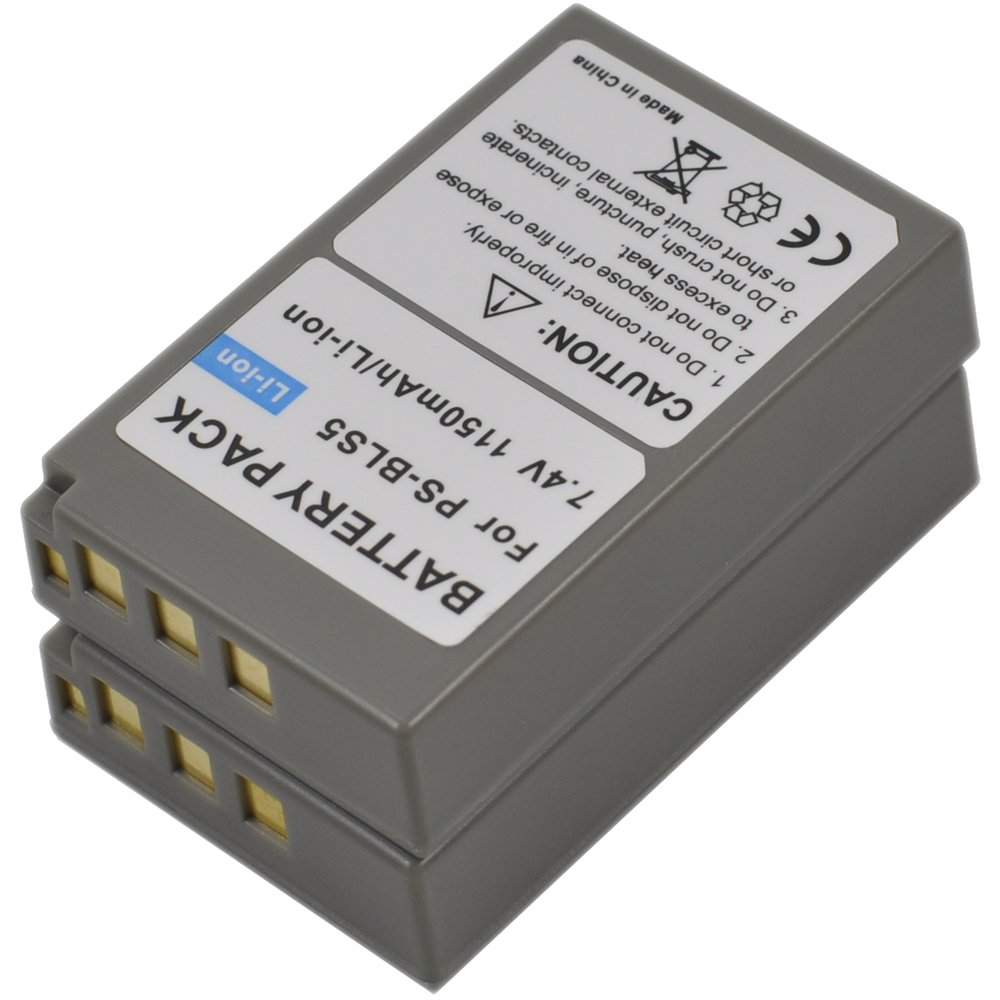 BTBAI 2x BLS-50 Camera Battery for BLS50 BLS-1 PS-BLS1 E-P3 E-PL1s E-PL E-PL3 E-PL5 E-PM1 E-PM2 E-400 E-420 E-450 E-600 E-620 E-P1 E-P2 E-PL1 EVOLT E-M10 Stylus 1 Stylus1 E-PL6 E-PL7 E-PL8 k1a