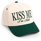 xo, Fetti Kiss Me I'm Irish Trucker Hat | St. Patrick's Day, Embroidered Cotton Cap, Adjustable Snapback, St Patty's, Adult Unisex, Pub Crawl Green