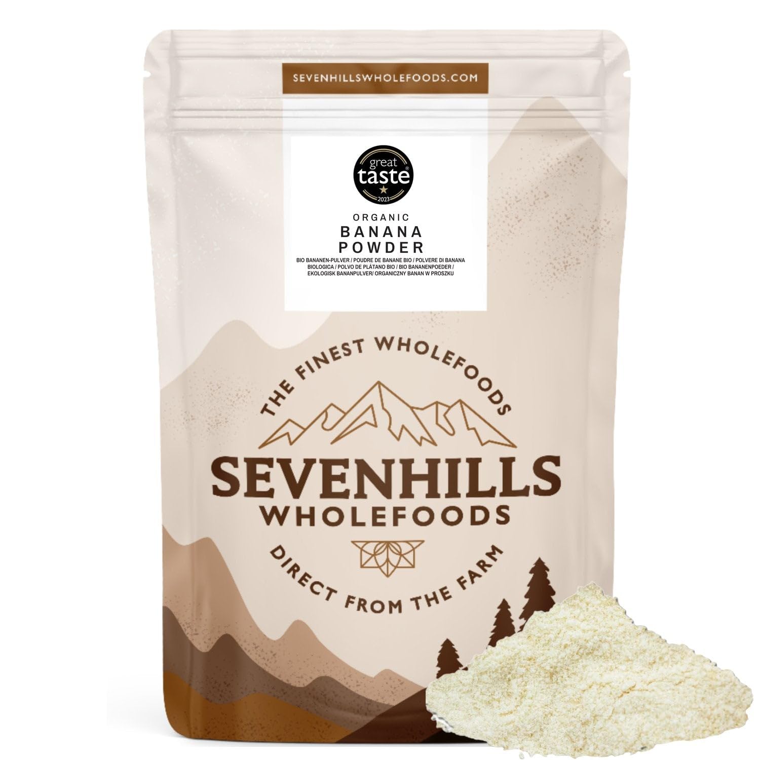 Sevenhills Wholefoods Organic Banana Powder 500g
