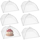 DDSHUN 6 Pack Food Cover Mesh Umbrella Tents 14x14 inch Fly Mosquito Net view 1