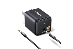 UGREEN Bluetooth 6.0 Audio Receiver, Hi-Res Certified with LDAC Decoding 24bit/96KHz, 10M Barrier-Free Range, Plug & Play, 3.