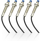Lzcdelyxiao 5Pcs NC Normally Close NPN Inductive Proximity Sensor Switch M8 Detector 2mm DC6V-36V 3 Wire LJ8A3-2-Z/AX