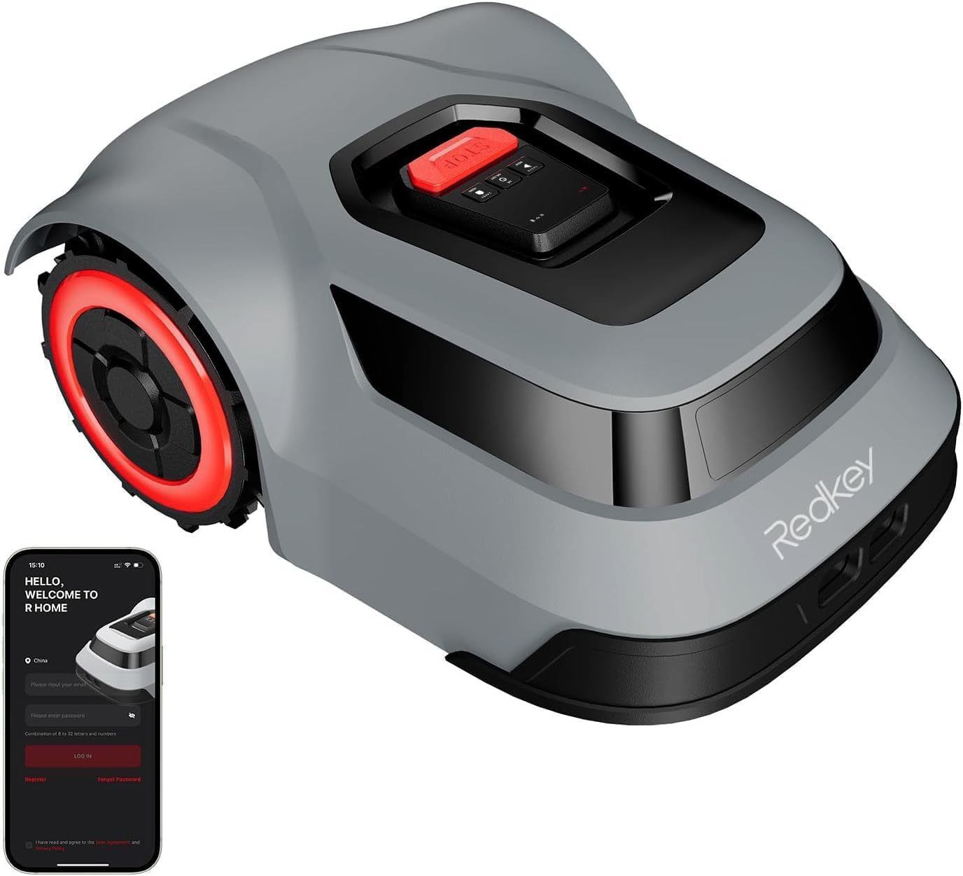 Redkey MGC500 Robot Lawn Mower with 390ft Boundary