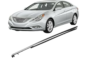 GXYWADY Chrome Front Left Driver Side Fender Garnish Molding Trim Replacement for Sonata 2011-2014